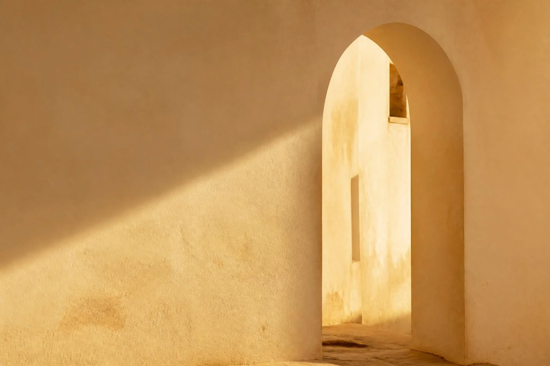 Sunlit golden archway from McFerran Psychiatry